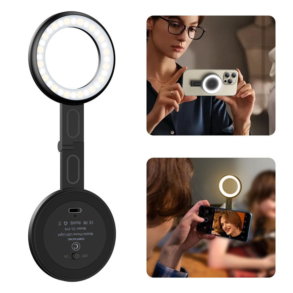 Selfie Ring Light Clip Rose product photo