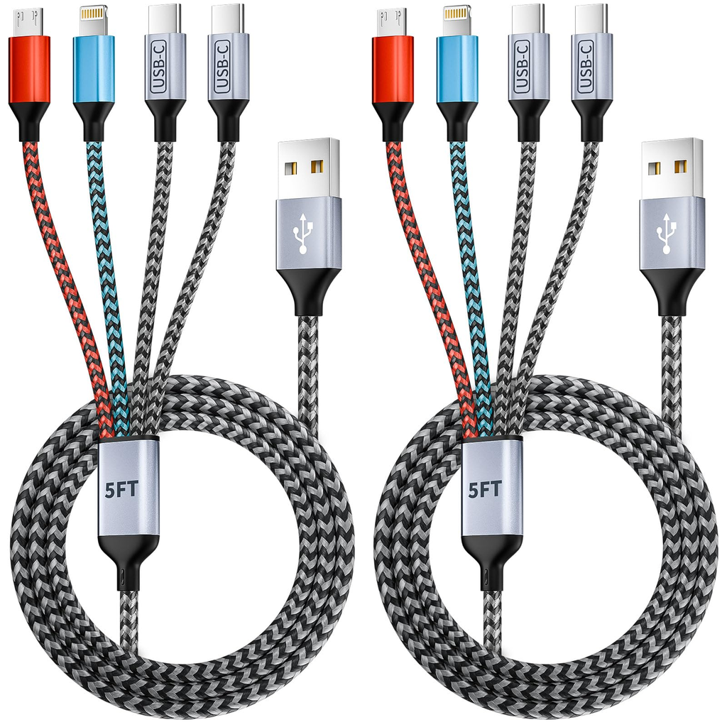 Fletcher Tricounty Tech Assorted Charging Cable Clear
