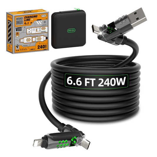 Fletcher Tricounty Tech Classic Charging Cable Clear