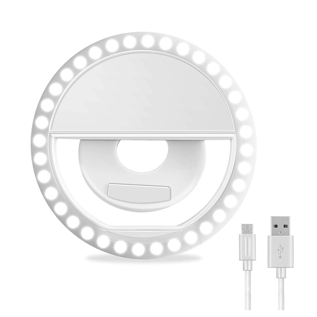 Selfie Ring Light Clip White product photo