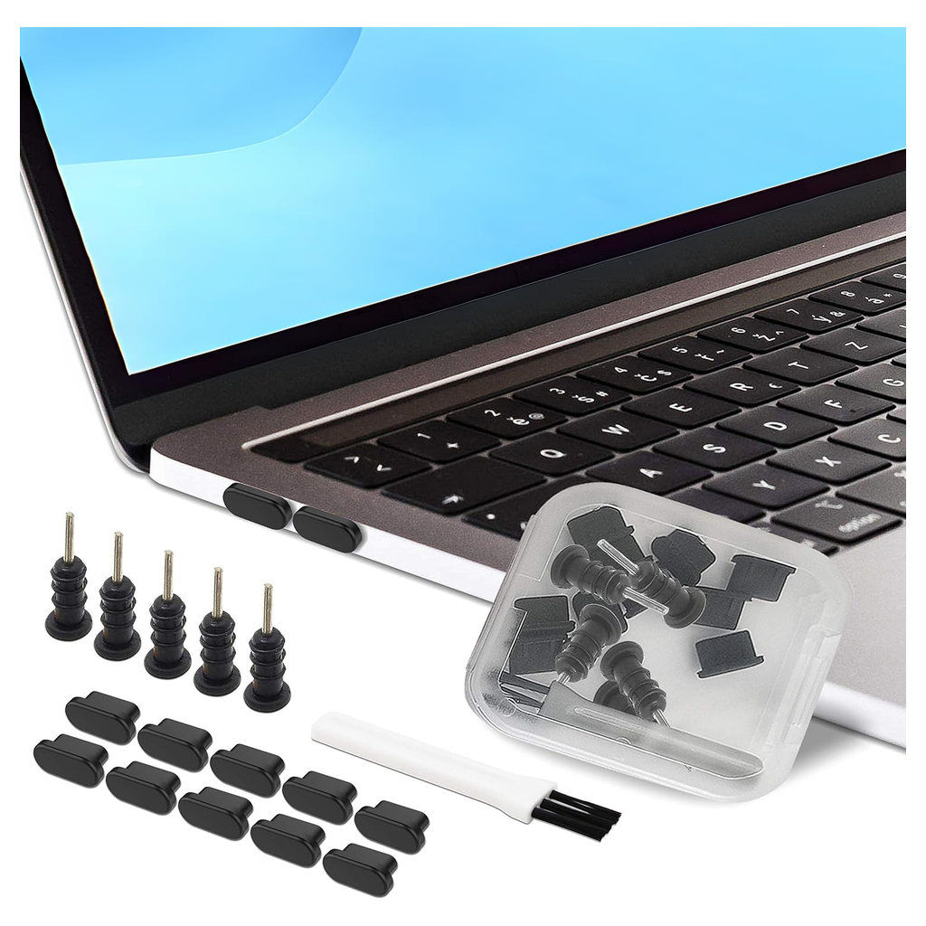 USB Dust Plug Set Black product photo